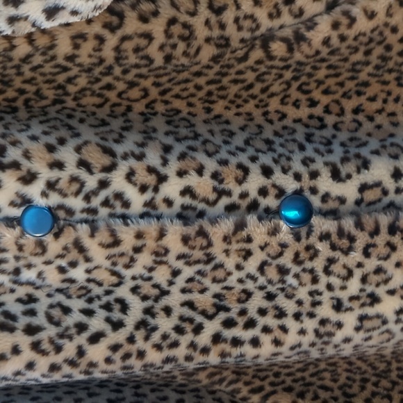 Blushe by Spiegel faux fur leopard print coat - Picture 3 of 4